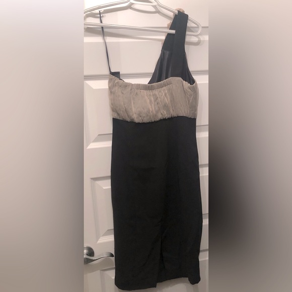 Zara one shoulder chiffon dress, size M - Picture 3 of 5